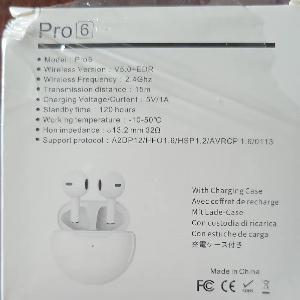 Pro 6 Wireless Earbuds